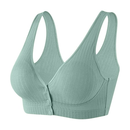 kamemir Push Up Bras for Women Women s Full Coverage High Impact Wirefree Workout Non Padded Sports Bra Bounce Control(Green XL)
