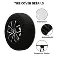 thumbnail image 2 of Yiaed Dinosaur Print Tire Wheel Cover, Waterproof Spare Tire Cover Fit for Jeep, Truck,Trailer, RV, SUV, Camper and Most Vehicle-14 inch, 2 of 6