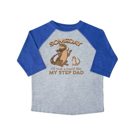 

Inktastic Someday I ll Rock A Beard Like My Step Dad-Bearded Dragons Gift Toddler Boy or Toddler Girl T-Shirt