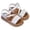 White, variant on Weebloom Toddler Kids Sandals Girls Fashion Flip Flops Non- Rubber Soles Fasteners Hook & Loop Summer Shoes Beach Walking Sandal
