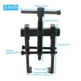 thumbnail image 2 of 2/3/4/6/8 Inch Carbon Steel Two Claw Puller Separate Lifting Device Pull Strengthen Bearing Puller Extractor Auto Removal Tool ,Multi-Functional Use, 2 of 3