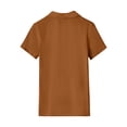 thumbnail image 4 of Gibobby Camisetas Mujer Baratas Manga Corta Camiseta suelta informal con cuello en V para mujer, blusa manga corta con estampado(Caqui,M), 4 of 5