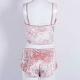 thumbnail image 4 of Licupiee Women's Sexy Velvet onesies Pajama Set for Women Babydoll Lingerie Crop Top Camisole with Shorts 2 Piece Sleepwear, 4 of 6