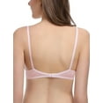 thumbnail image 7 of Deyllo Women's Sexy Lace Bras Push Up 1/2 Half Cup Non-Padded See Through Underwire Demi Valentines Bra, Pink 34A, 7 of 7