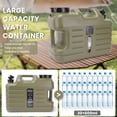 thumbnail image 5 of 5 Gallon Camping Water Jug with Spigot,   Green Portable Emergency Water  for RV, Hiking & Outdoor, 5 of 6