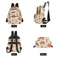 thumbnail image 4 of FORMRS Mini Backpack Purse for Women Quilted Travel Daypack Casual Shoulder Bag, Yellow Autumn Leaves, 4 of 7