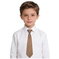 thumbnail image 2 of hengsof Childrens Solid Color Neck Tie for School Uniform, Classic Style Tie for Dress Shirt, Academic Formal Wear Accessory, 2 of 6