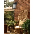 thumbnail image 2 of Rustic Outdoor Wall Sconce with Watered-Seeded Glass - Industrial Steel Exterior Light Fixture for Patio and Porch, 2 of 5
