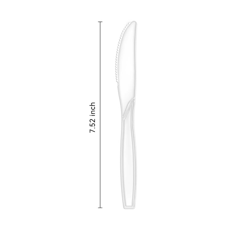 Family Essentials Premium Clear Plastic Knives, 360ct photo 2