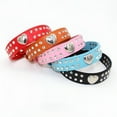 thumbnail image 6 of GASTROPOD Small Dog Collar for Female Dogs, Bling Puppy Collar Faux Leather Fancy Diamond Crystal Glitter Pretty Jewel Rhinestone Cat Collars for Xxs Xs Small Medium Large Pet Girl Dogs,, 6 of 7