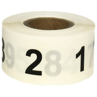 Number Stickers 1 - 10 Bulk Pack 1.5 Round