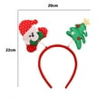 thumbnail image 2 of Women's Christmas Headband with Different Designs Cute Holiday Hair Accessories for Xmas Party Supplies red, 2 of 2