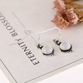 thumbnail image 1 of boucles Blanc, Boucles D'oreilles Pendantes Rond Laiton Boucles D'oreilles Pour Femme, 1 of 4