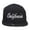 Black, variant on California Embroidered Cotton Snapback Cap - Black OSFM