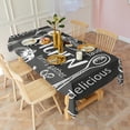 thumbnail image 3 of Rectangle Waterproof Tablecloth KITCHEN Reusable Indoor/Outdoor Durable Table Cover for Kitchen and Dining Room 60 Inch X 120 Inch, 3 of 6