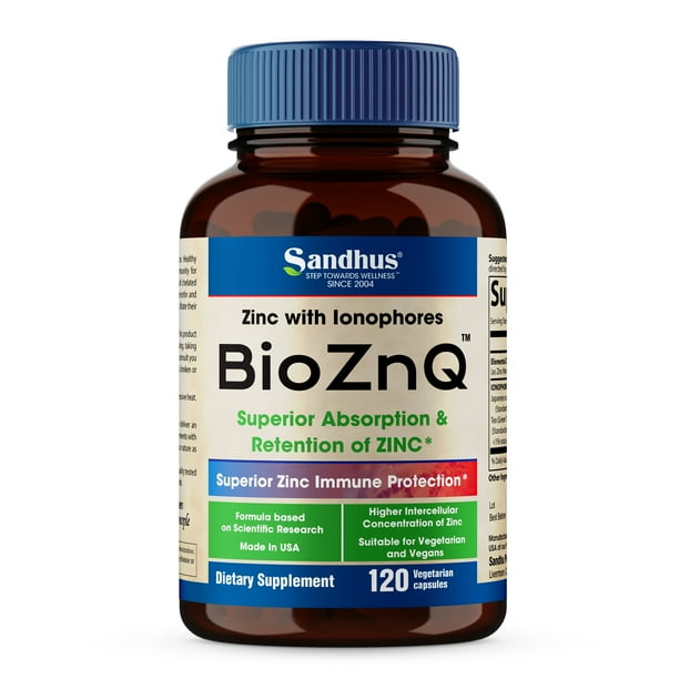 BioZnQ (Bio Zinc) Zinc with Ionophores for Immune Protection Highly