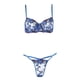 thumbnail image 3 of Gibobby Ropa interior mujer sexy Conjunto de lencería sexy para mujer con liguero, brasier de encaje y bragas conjunto de tirantes exóticos(Azul, XG), 3 of 5