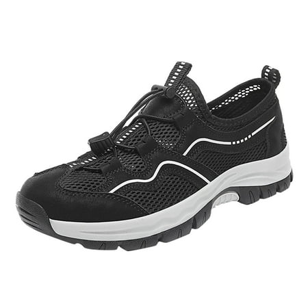 

Puawkoer Fashion Summer And Autumn Men Hiking Shoes Non Slip Sole Mesh Breathable Comfortable Lace Up Leisure