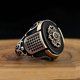 thumbnail image 1 of Anillo de piedra de ágata Natural ovalada grande Vintage para hombre, anillo de hormiga de circón rojo amarillo con incrustaciones Retro para mujer, anillo de boda, joyería turca Tan Jianjun unisex, 1 of 2