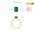 thumbnail image 5 of ANGARA Lab Grown 2.25 Ct Solitaire Emerald-Cut Emerald Classic Engagement Ring for Women in 14K Yellow Gold (Size-9x7mm) | May Birthstone, Anniversary, Jewelry Gift for Women | Lab-Grown Emerald Ring, 5 of 9
