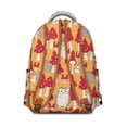 thumbnail image 3 of Trendy Mushroom Print Bookbag for College Teens, Big Capacity Student Backpack with Laptop Protection, Durable Material, Wonderful Gift for School and Travel Use, 3 of 6