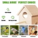 thumbnail image 4 of 2X Casas para Pájaros Al Aire Libre Casa para Pájaros de Madera Transparente para Exteriores, para Pájaros Colgante, 4 of 6