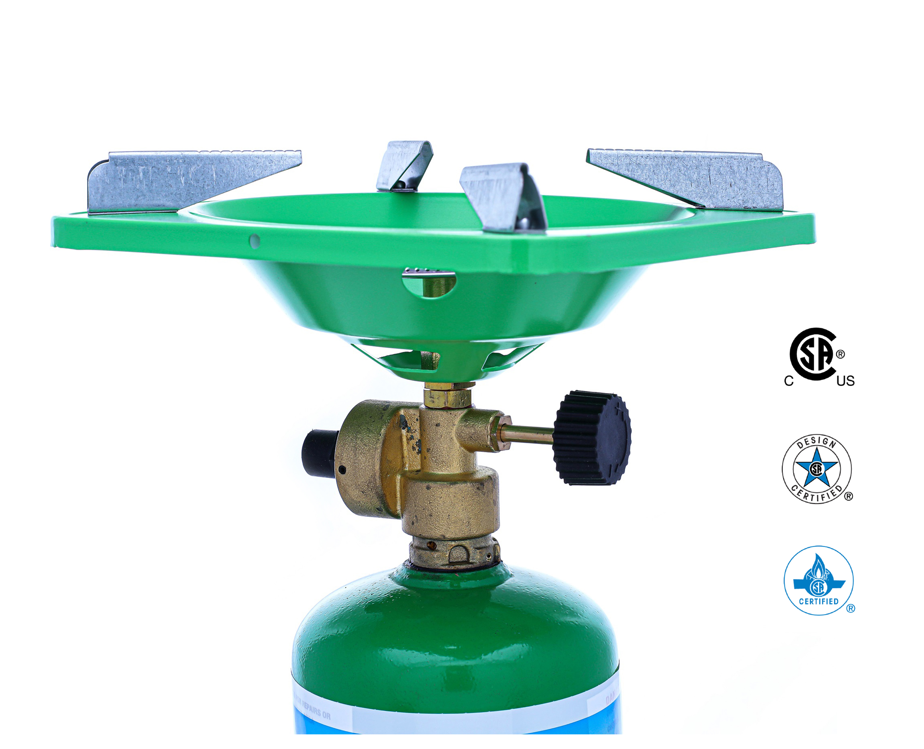 Flame King Portable Bottle Top Camping Stove with Stand for Outdoor Cooking & Backpacking, 10,000 BTU
