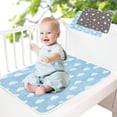 thumbnail image 2 of Cambiador de pañales impermeable para bebé, cambiador de pañales multifunción para niñas y niños recién nacidos, tapetes sanitarios a prueba de fugas para el hogar y el exterior, viajes, forros premiu, 2 of 5