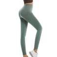 thumbnail image 2 of Idoravan Yoga Pants Women Workout Leggings Tummy Control Work Dress Pants Women Women's Sport Casual Solid Color Ladies Fashion Waist Yoga Pants Long Pants, 2 of 5