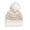 Ivory, variant on Women's Cuff Knit Beanie with Pom