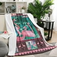 thumbnail image 3 of Flamingo Throw Blanket for Adults Kids Warm Super Soft Cozy Micro Flannel Blanket for Bed Sofa Plane/Living Room 50x60 Inch, 3 of 5