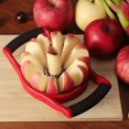 thumbnail image 5 of Cortador de manzanas, cortador de manzanas duradero y resistente, cortador de manzanas muy rápido, cuña, cortador de frutas y verduras para manzana, pera y más, rojo, 5 of 5