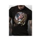 thumbnail image 1 of Cotton Short Sleeve T-Shirt The American Flag and The Winged Eagle Symbolize Freedom and Strength-Printed Men'S Versatile, Casual Short Sleeved Round Neck T-shirt, All Season Outdoor Men'S Clothing, 1 of 6