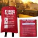 thumbnail image 2 of 1 manta ignífuga grande de fibra de vidrio, la mejor manta ignífuga para extinción de incendios R6F5, 2 of 6