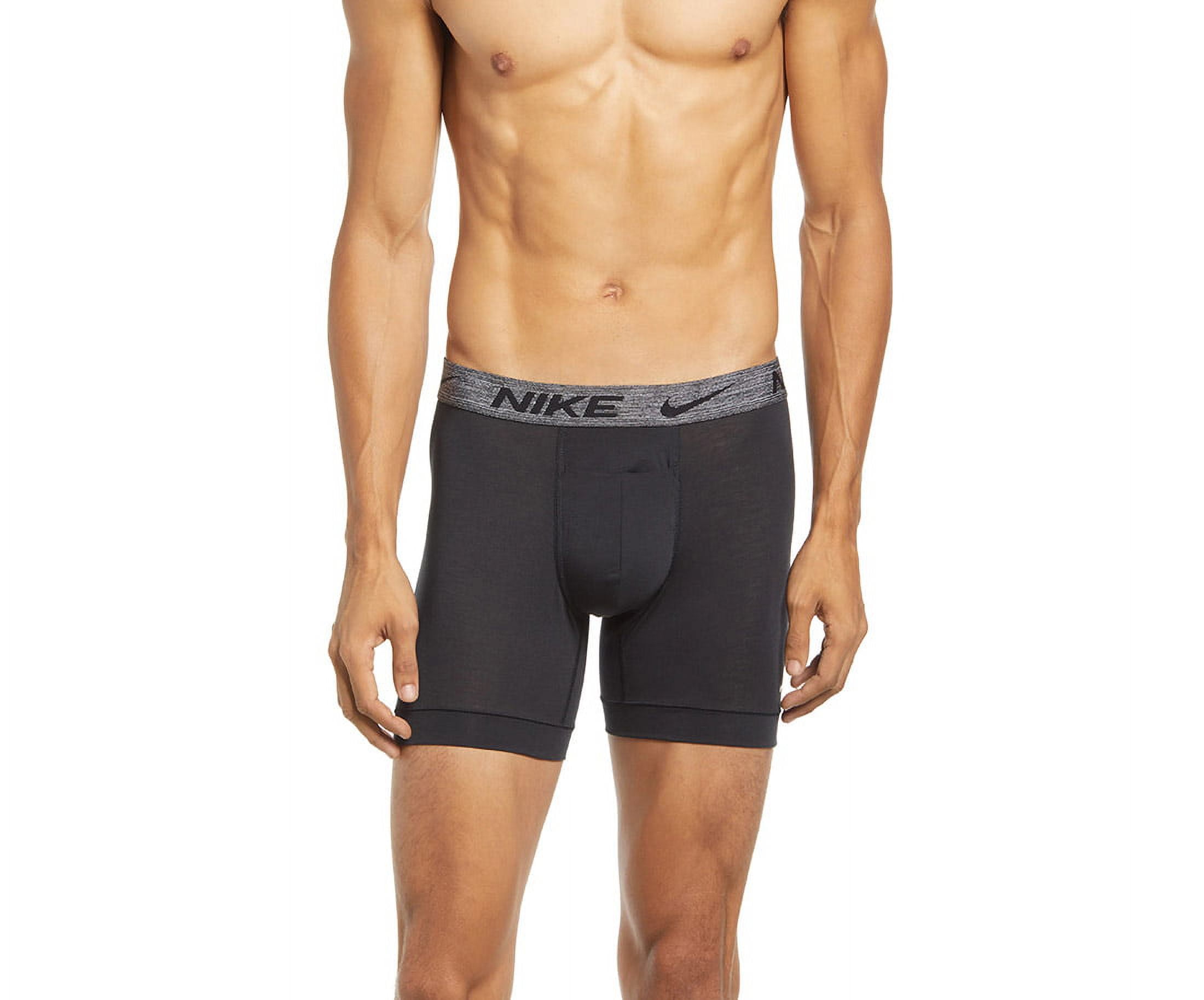 Nike Men`s Dri-FIT ReLuxe Boxer Brief 2 Pack (B(KE1076-451)/G, Small) at   Men's Clothing store