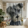 thumbnail image 4 of Fmbmuo Polyester Animal Theme Shower Curtain Waterproof Multicolor for Bathroom Decorations, Bohemian Faux Embroidery Print Shower Liner, 70 x 70 inch, 4 of 5