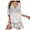 White, variant on Tqyyweavej Women Swimsuit Coverup Dresses Sexy Lace Sheer Deep V Neck Swim Cover Up Solid Color 3/4 Length Sleeve Free Size Cover Ups for Swimwear Women