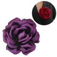 thumbnail image 2 of Fashionable Fabric Badge Rose Flower Brooch for Women Handcrafted Lapel Pin Sophisticated Corsage Badge Accessory, 2 of 9