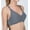 Melange Grey, variant on Women's Cottonique W12290 Latex Free Organic Cotton Racerback Pullover Bra (Natural 34B)