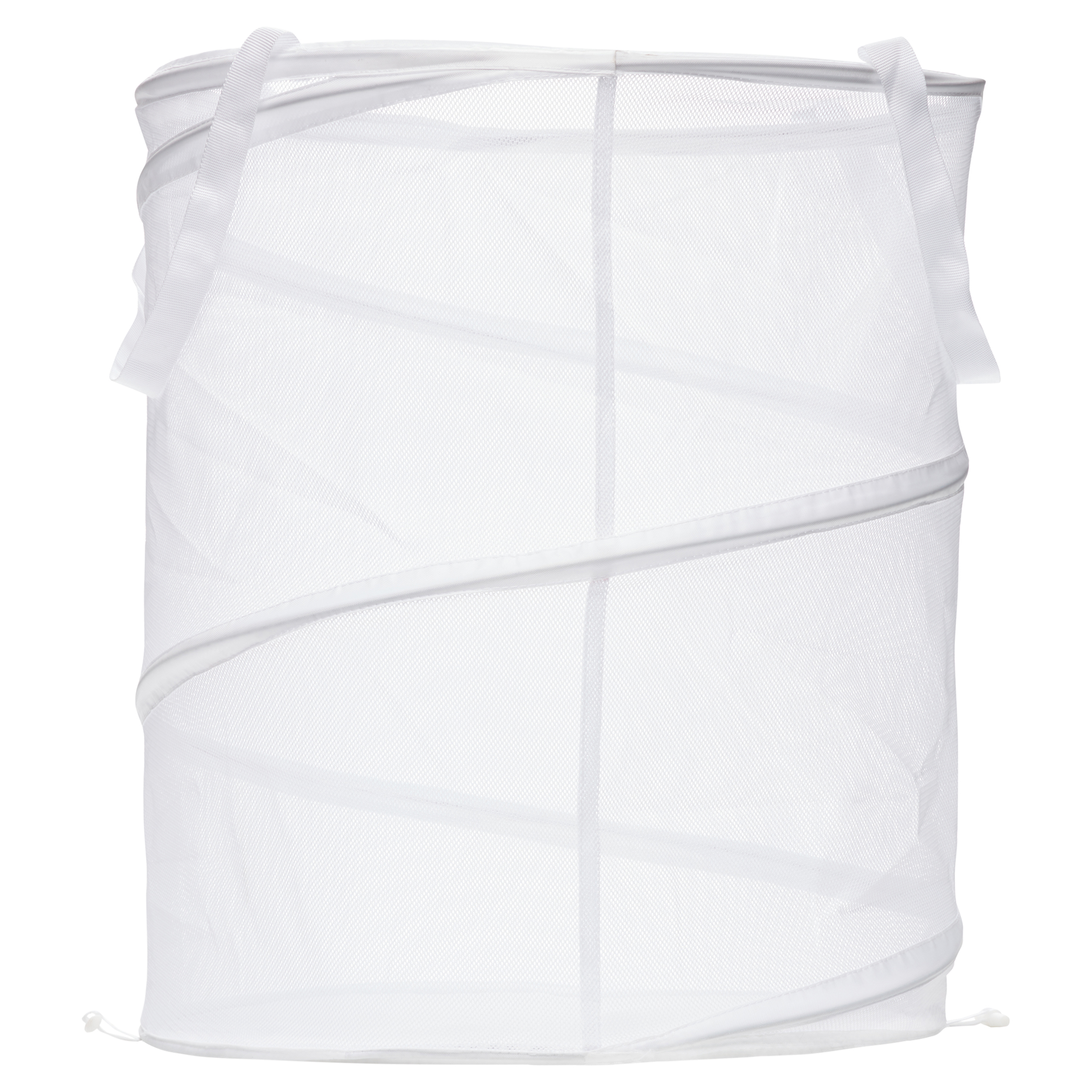 Honey-Can-Do Large Mesh Pop-Up Laundry Hamper with Handles, White - image 3 of 7