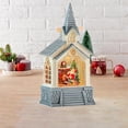 thumbnail image 6 of Christmas Snow Globe Lantern Music Box Night Lamp with USB Battery Power Holiday Decor for Home Party, 6 of 9