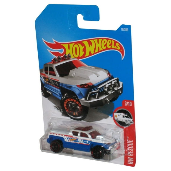 Hot Wheels HW Rescue 3/10 (2015) White & Blue Off-Duty Toy Truck 18/365