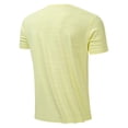 thumbnail image 6 of Mens Crew Neck T-Shirts Short Sleeve UPF 50+ Lightweight Moisture Wicking Casual Basic Tee Shirts Big and Tall Size M-5XL Yellow, 6 of 6