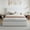 White, variant on Amolife Queen Dutch Velvet Upholstered Platform Bed Frame with a Vertical-Channel-Tufted, Adjustable Headboard, Black
