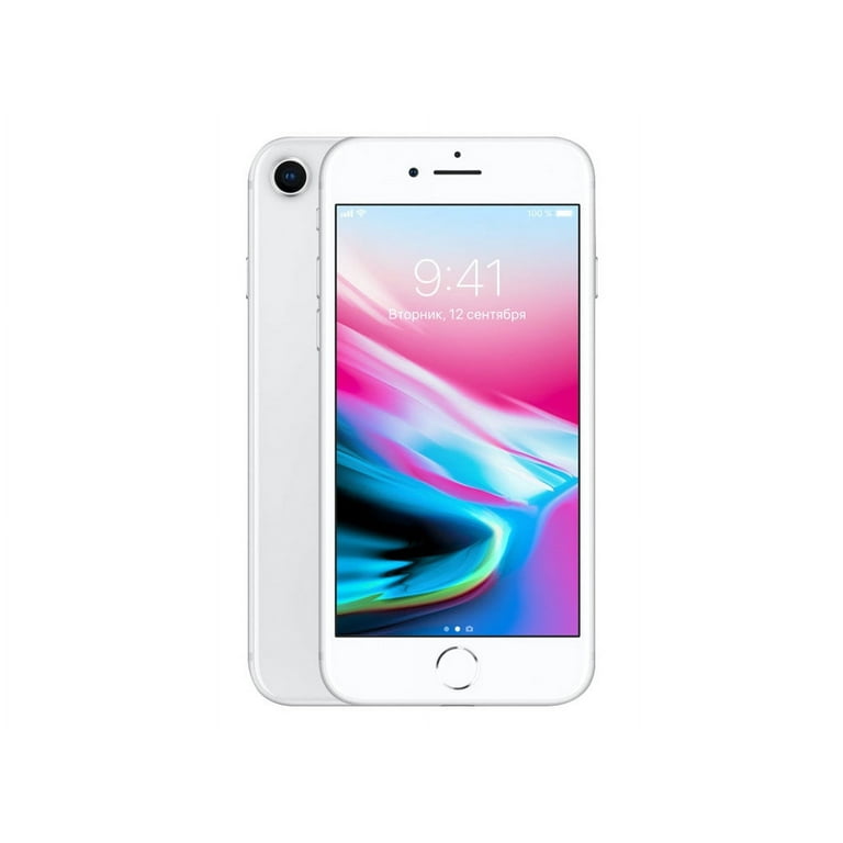 Restored Apple iPhone 8 64GB, Silver - Unlocked LTE