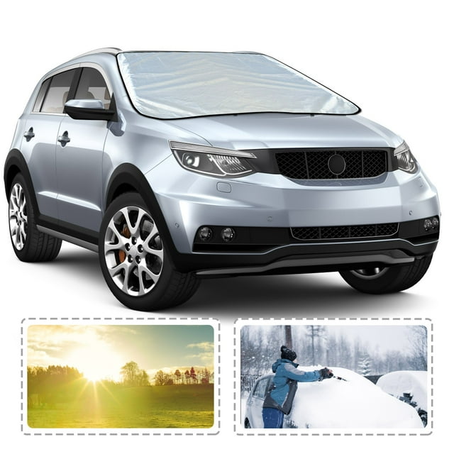 Hearth & Gear Universal All Weather Cover For Outdoor Against Sun Rain And With Storage Bumper Tape Clear Car Guard for Dogs Car Bumper Protector Front And Back Car Exterior Wipes for Bird Poop Car