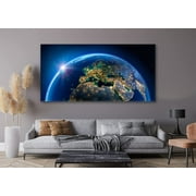 E-Graphic Design Acrylic Wall Art – Photo Printing (Theme: From Spaceship View / Wide 12")