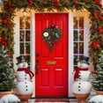 thumbnail image 3 of Christmas Garlands for Xmas Tree Decorations Winter Wreaths Rattan for Front Door Large Christmas Wreath Christmas Decor Indoor Outdoor Home, 3 of 6