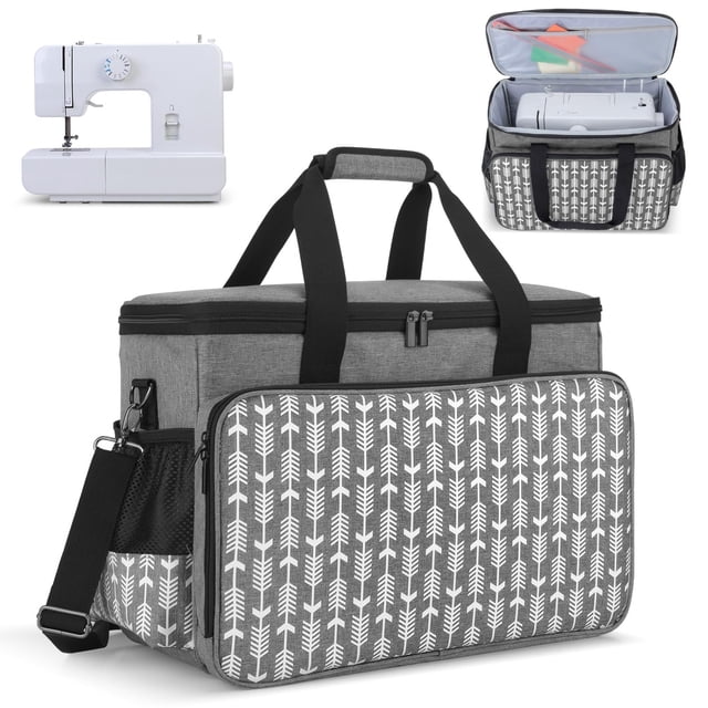 Bolsa de transporte Yarwo para máquina de coser con fondo grueso