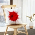 thumbnail image 5 of LALILO Throw Pillow Covers Red Powder Explosion White Powder Red Color Cushion Cover 18" x 18", 2 Pack, 5 of 6